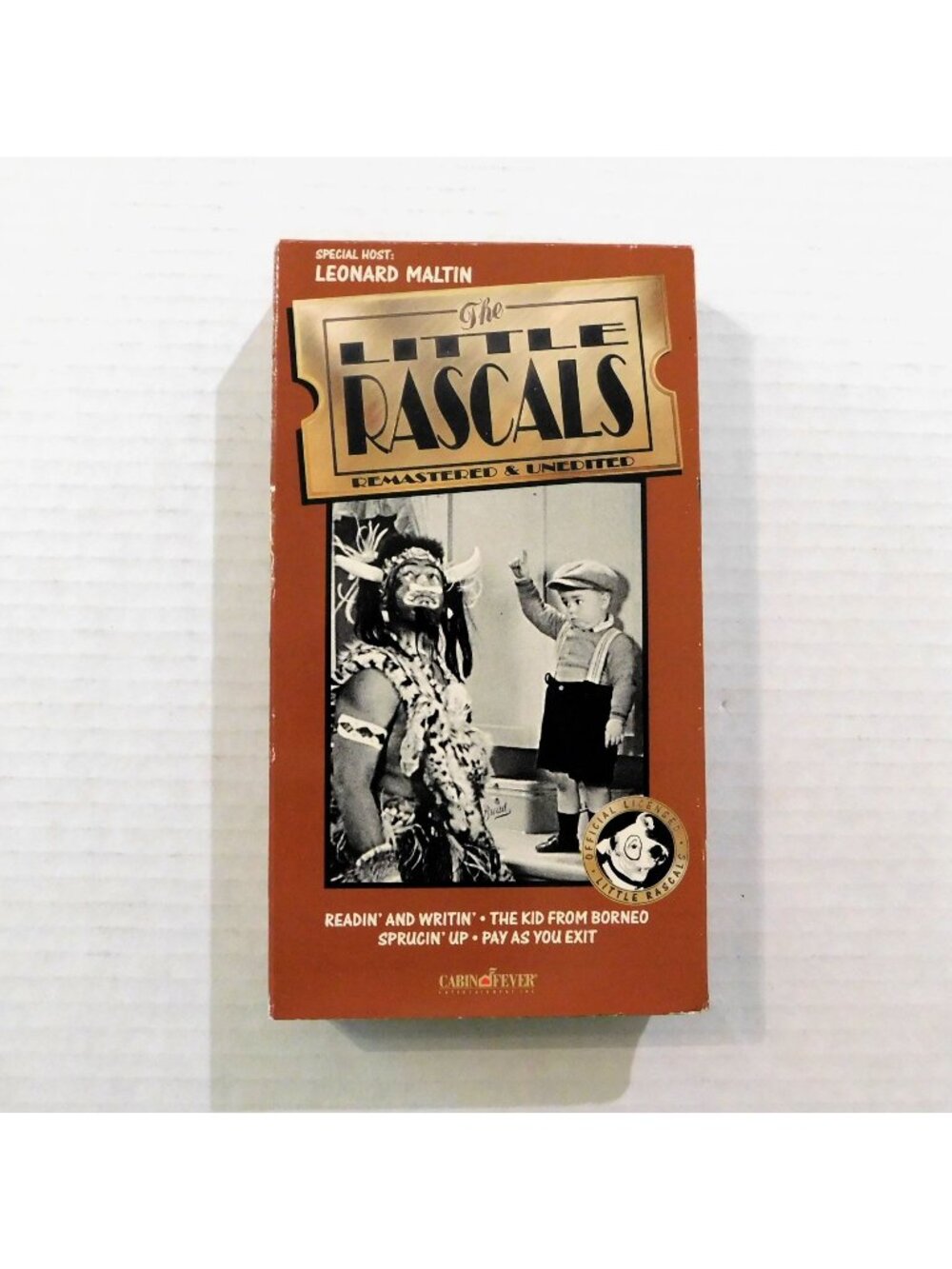 The Little Rascals Volume 4 VHS Leonard Maltin Host B/W Remastered 4 Short Films